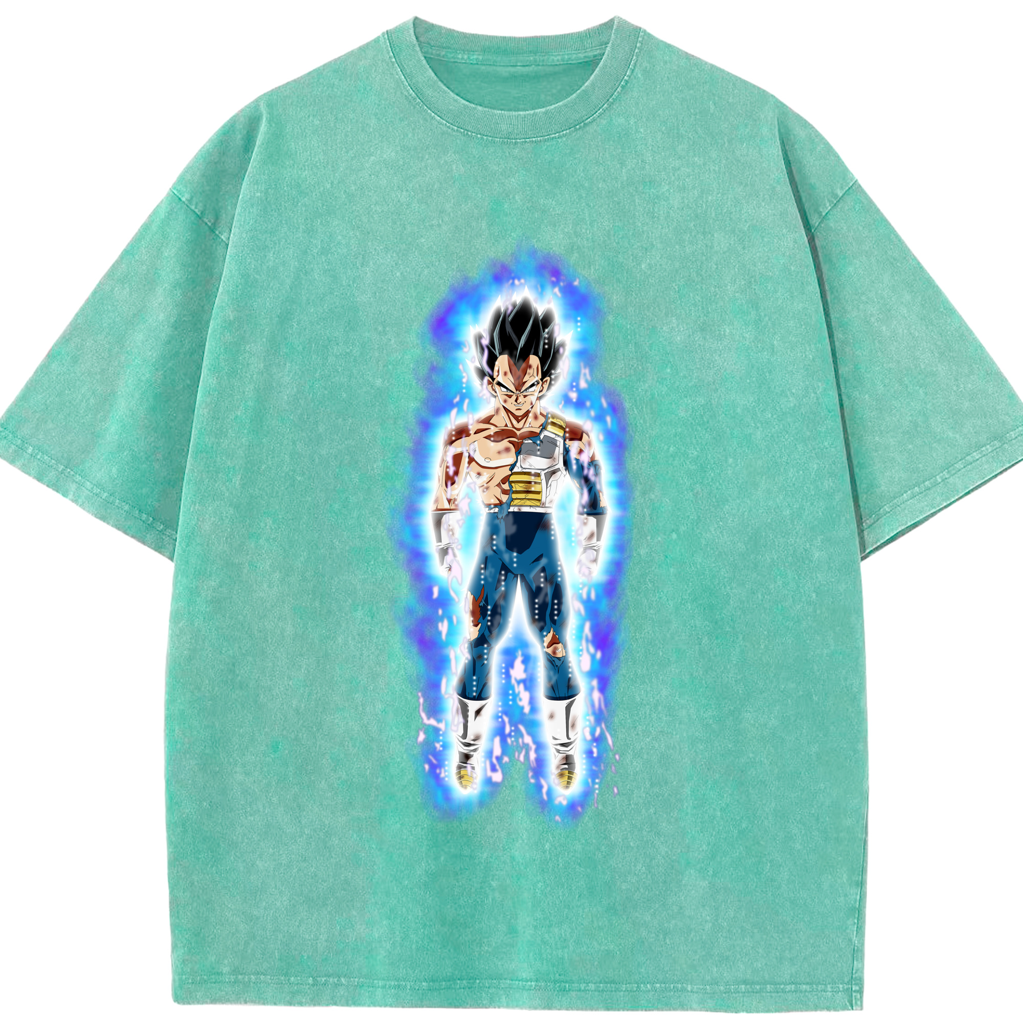 （画像用） ドラゴンボール ベジータ四世（Bejīta Yonsei）DRAGON BALL Vegeta IV 綿100% ヴィンテージ風 半袖Tシャツ（フロントプリント）